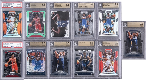 2019-20 Panini Basketball BGS GEM MINT 9.5 and PSA GEM MT 10 Collection (11) Featuring Williamson and White